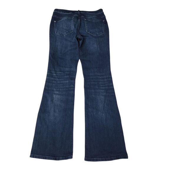 Pilcro Anthropologie Jeans 29 Blue The Demilune Bootcut Dark Wash Mid-Rise - Picture 2 of 9
